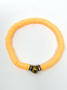 Clay Bracelets | Light Orange