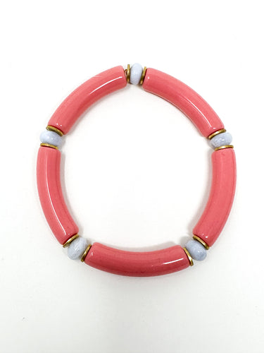 Skinny Bracelet | Pink with Pale Purple