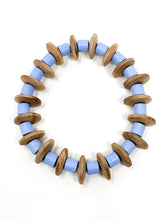 Izzy Stretch bracelet | Wood + Periwinkle