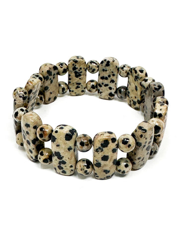 Dalmation Jasper Stretch Bracelet