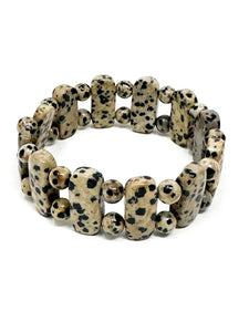 Dalmation Jasper Stretch Bracelet