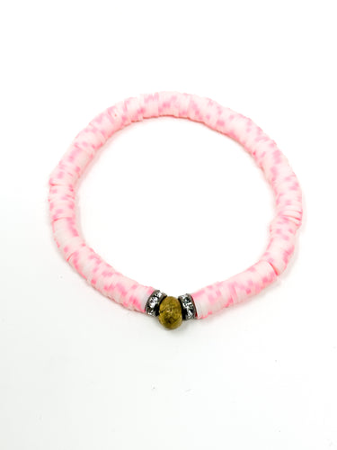 Clay Bracelets | pink Pixel