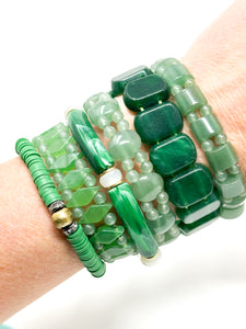 Clay bracelets | Green