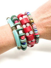 Izzy Stretch bracelet | Green Multi