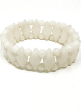 White Jade Stretch Bracelet