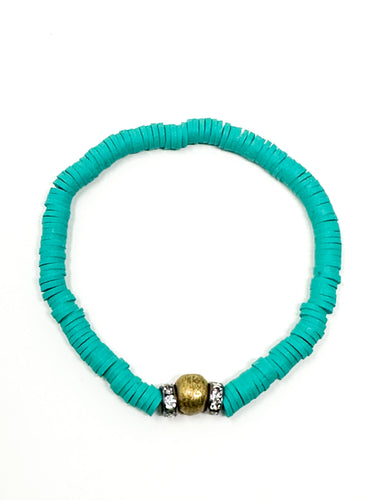 Clay bracelets | Teal