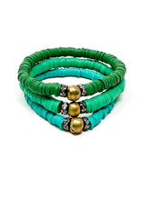 Clay bracelets | Green