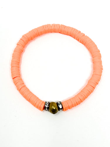 Clay Bracelets | Electric Orange