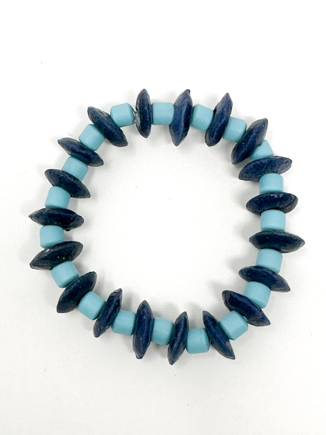 DeeDee Stretch bracelet | Navy+ Aqua