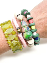 Chartreuse Jade Stretch Bracelet