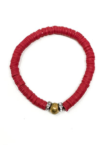 Clay Bracelets | Cherry Red