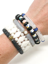 Izzy Stretch bracelet | Black + Specked Multi