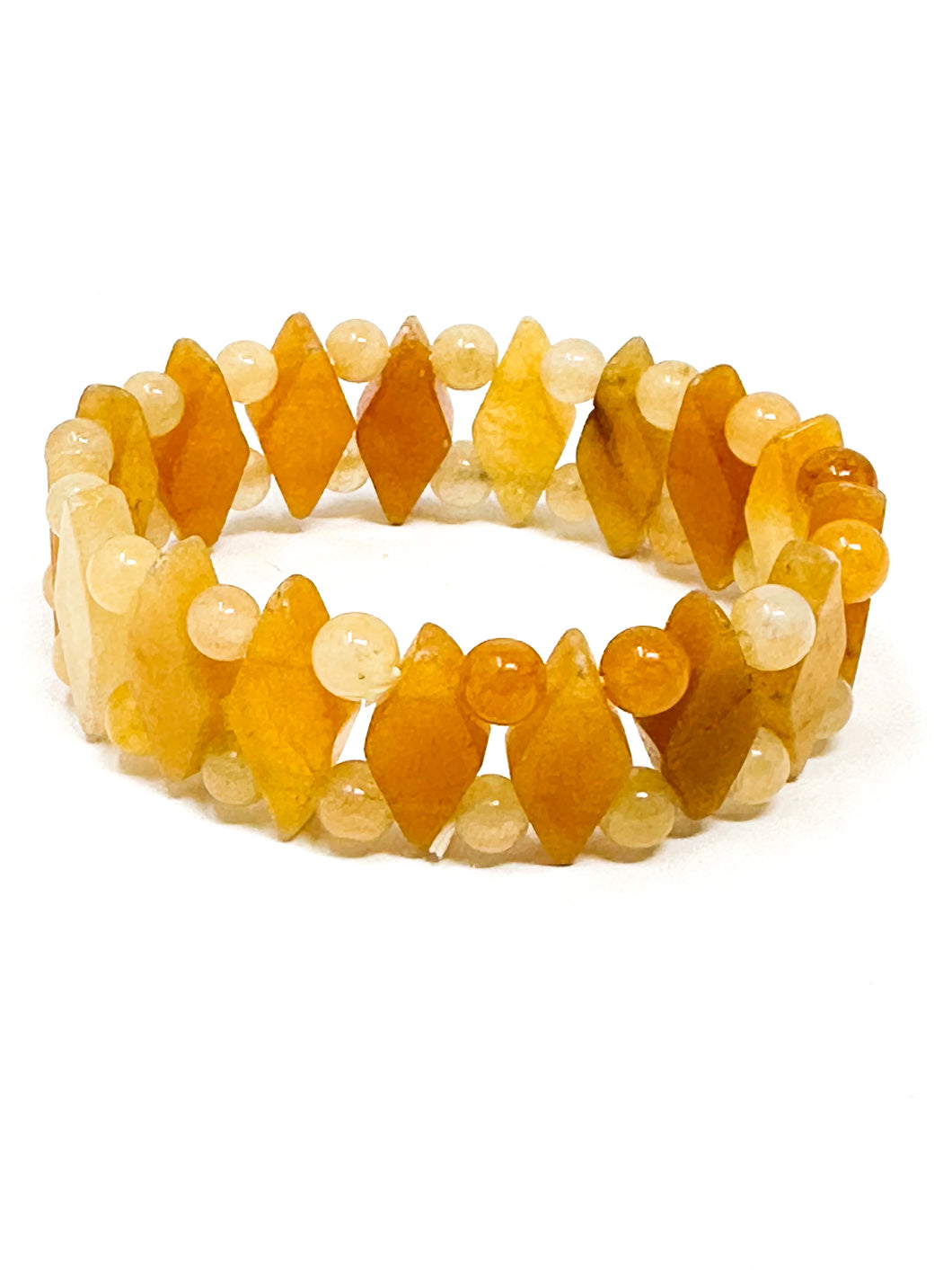 Golden Jade Stretch Bracelet