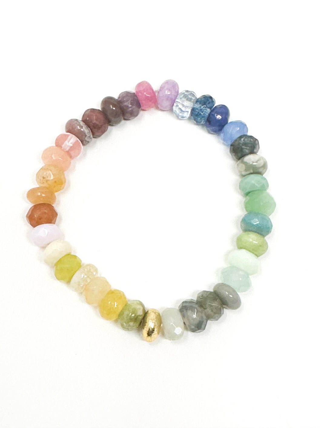 Rainbow Stretch Bracelet | Muted Mix