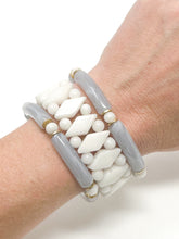 White Jade Stretch Bracelet