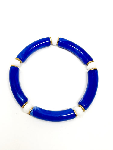 Skinny Bracelet | Royal Blue Swirl