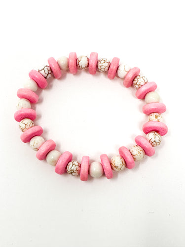 Izzy Stretch bracelet | Pink