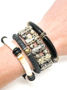 Dalmation Jasper Stretch Bracelet