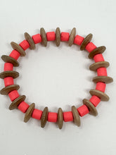 DeeDee Stretch bracelet | Wood + Coral