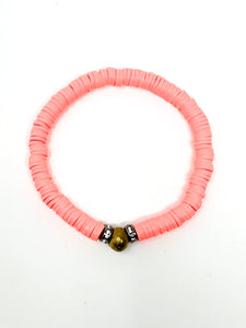 Clay Bracelets | Electric Coral