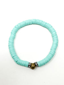 Clay bracelets | Aqua