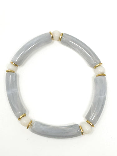 Skinny Bracelet | Gray Swirl