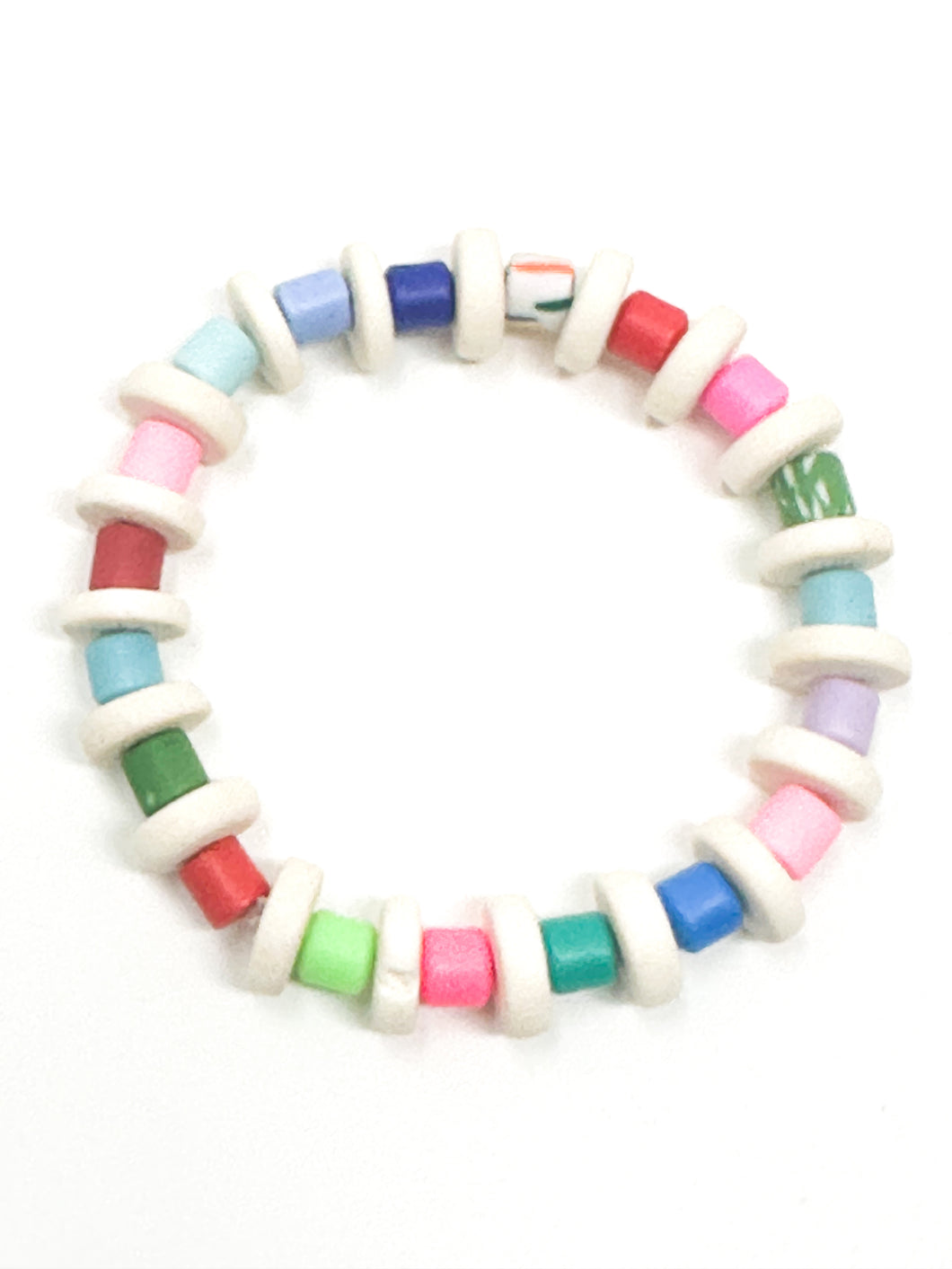 DeeDee Stretch bracelet | Cream + Multi Bright