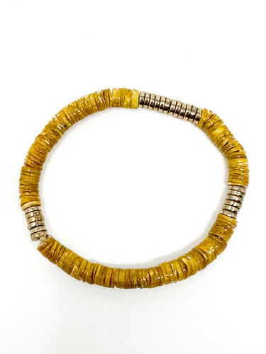 Shell Bracelets | Mustard