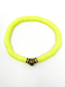 Clay Bracelets | Highlighter Yellow