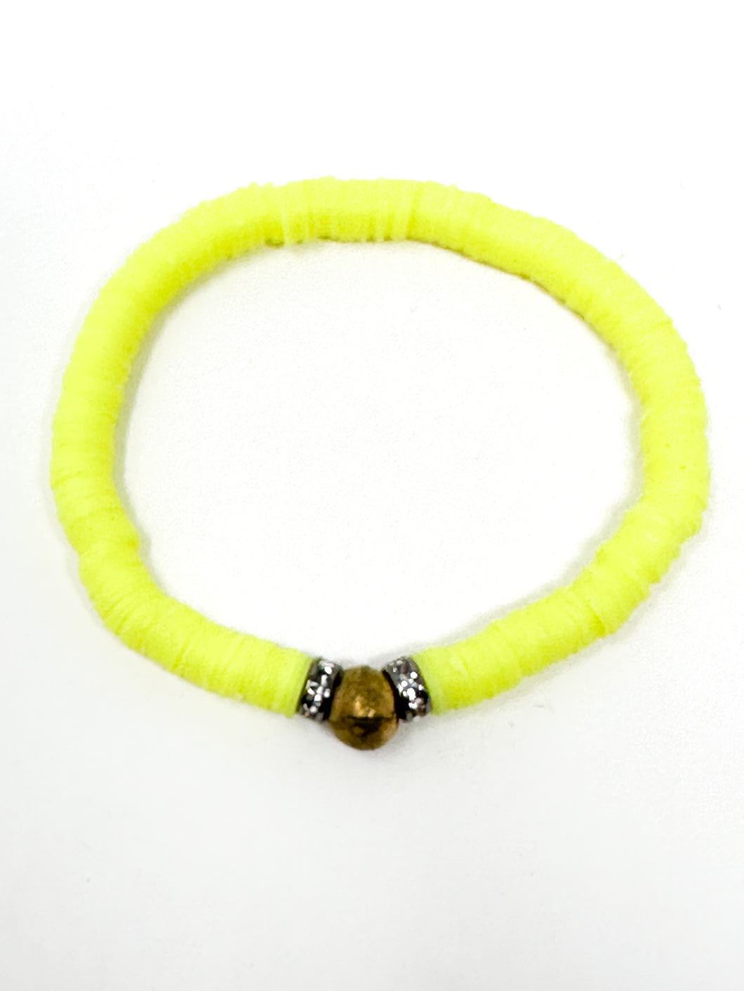 Clay Bracelets | Highlighter Yellow