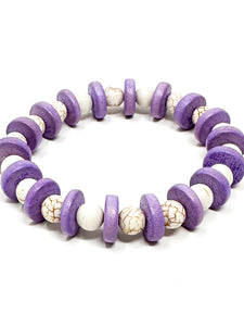 Izzy Stretch bracelet | Purple