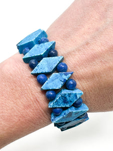 Blue Jasper Stretch Bracelet