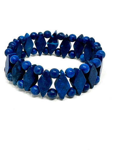 Dark Blue Jasper Stretch Bracelet