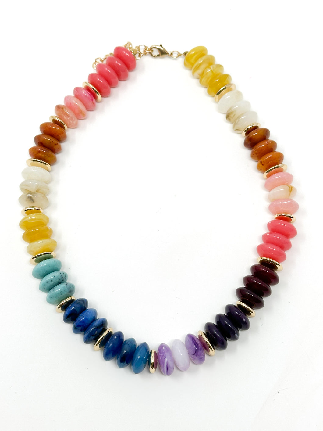 Multicolor Rondelle Necklace