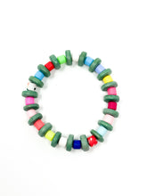 Izzy Stretch bracelet | Green Multi