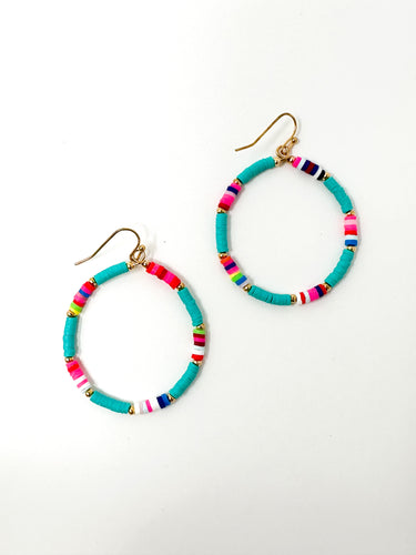 Perry Clay Earrings | Turquoise